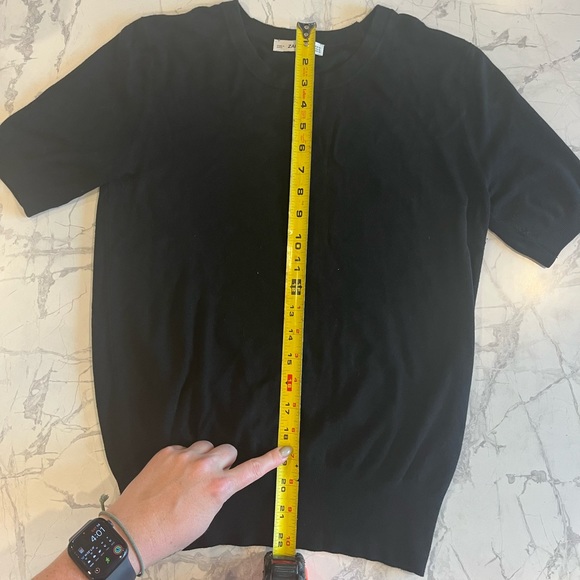 Zara Knit Top in Black Size XL (fits like a Medium-Large) - Picture 3 of 5
